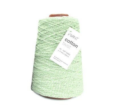 Bakkerstouw Cotton Twist Koord Mint 500mtr